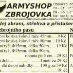 Letáček Armyshopu