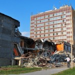 Hotel Sigma a právě bouraná Sidia